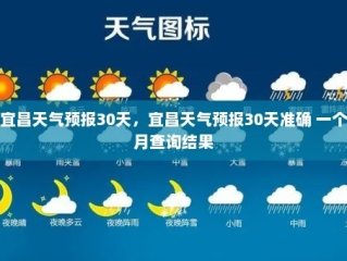 宜昌30天天气预报，掌握未来一个月的天气密码
