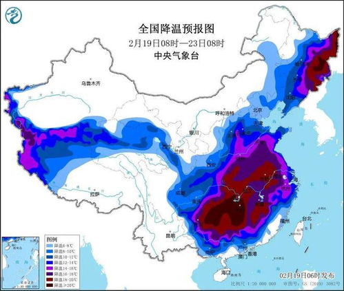 今日中央天气预报，寒潮南下，全国多地迎来大风降温